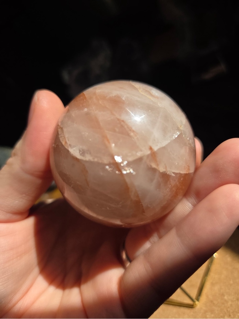 Fire quartz sphere - Picture 13 of 15